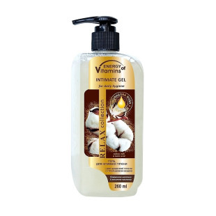 Гель для интимной гигиены хлопковое молочко и молочная кислота 260 мл ENERGY of Vitamins